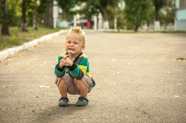 angry toddler