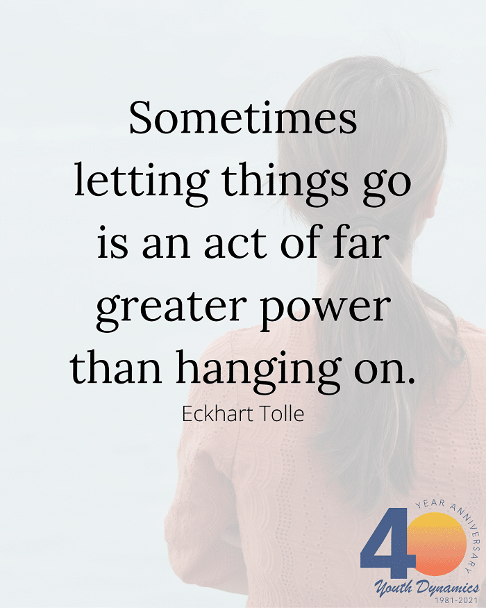 let things go is an act of power - It's Heavy. Twelve Quotes to Inspire You to Let Go