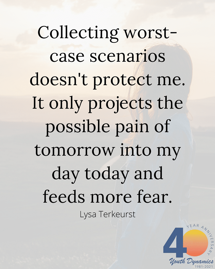 Quote 8 Collecting worst case scenarios doesnt protect me. - 12 Quotes on Anxiety & Coping