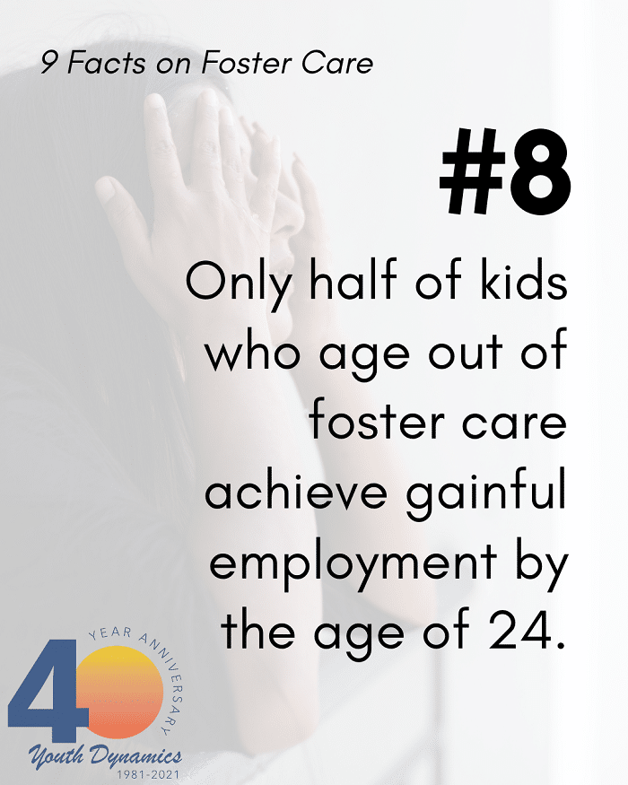 9 Heartbreaking Facts on Foster Care Teens who age out of foster care face significant barriers to employment. - 9 Heartbreaking Facts on Foster Care