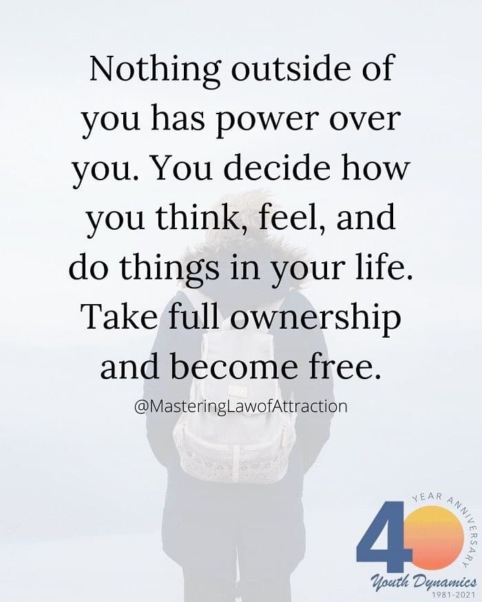 Mindset Quotes for Weathering Adversity-Take full ownership and become free.