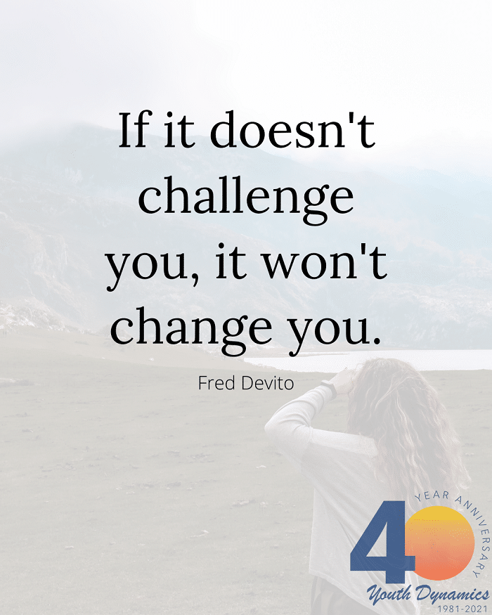 Personal Growth Quote 15- If it doesn't challenge you, it doesn't change you.