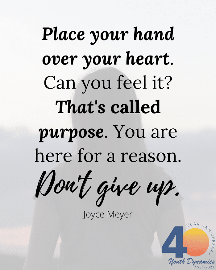 Living with uncertainty quote- Don't give up