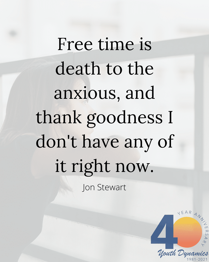Quote 10 Free time is death to the anxious and thank goodness I dont have any of it right now - It's Exhausting. 16 Quotes Illustrating Life with Anxiety