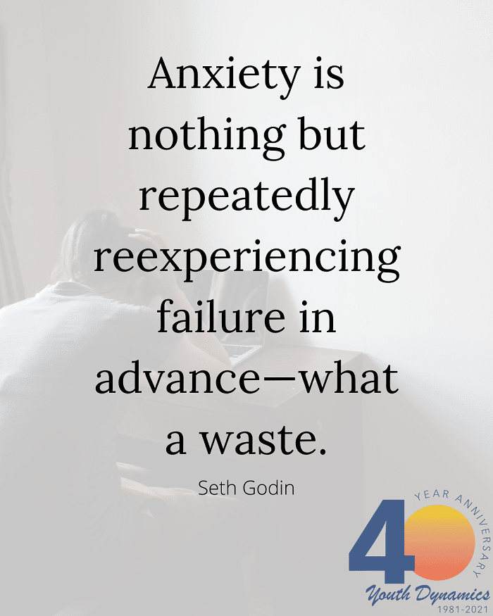 Quote 9 Anxiety is nothing but repeatedly reexperiencing failure in advance. - It's Exhausting. 16 Quotes Illustrating Life with Anxiety