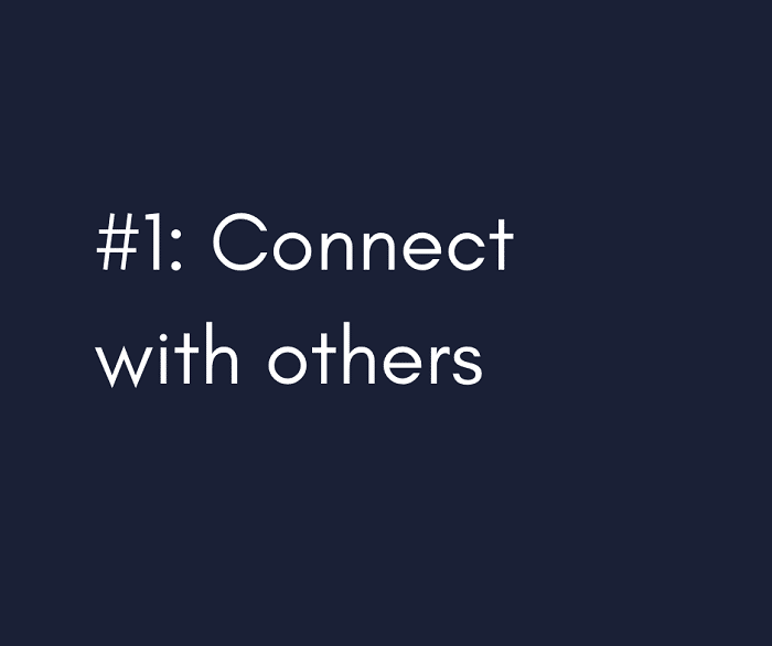 1- Connect with others to combat caregiver stress