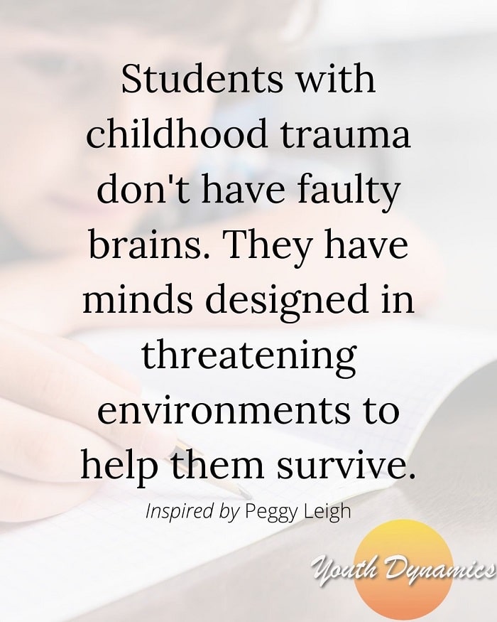 Quote 5 Students with childhood trauma dont have faulty brains. - 17 Quotes on Childhood Trauma & Healing