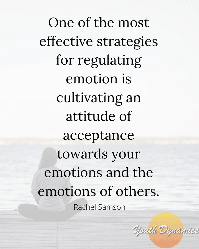 Quote 13 One of the most effective strategies for regulating emotion is cultivating an attitude of acceptance towards your emotions and the emotions of others. - 15 Quotes on Communicating with Empathy