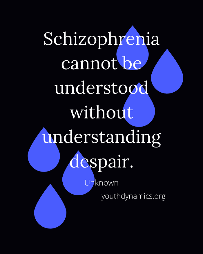 Quote 2 Schizophrenia cannot be understood without understanding despair. - 20 Quotes Painting Life with Schizophrenia