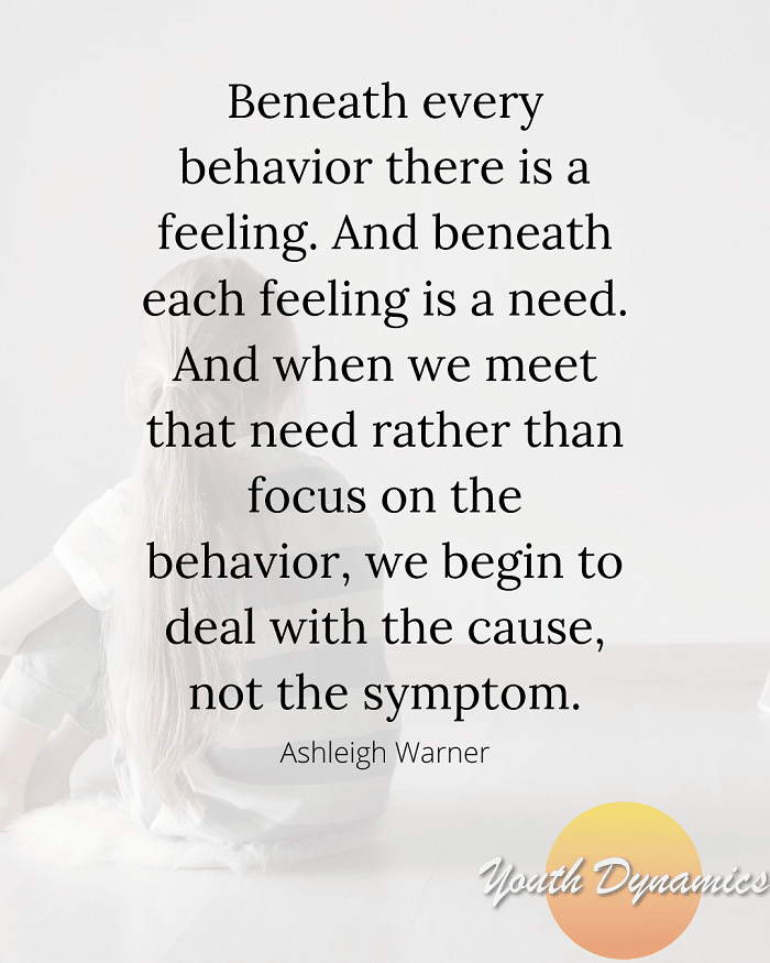 Quote 3 Beneath every behavior - 16 Quotes on Parenting with Empathy
