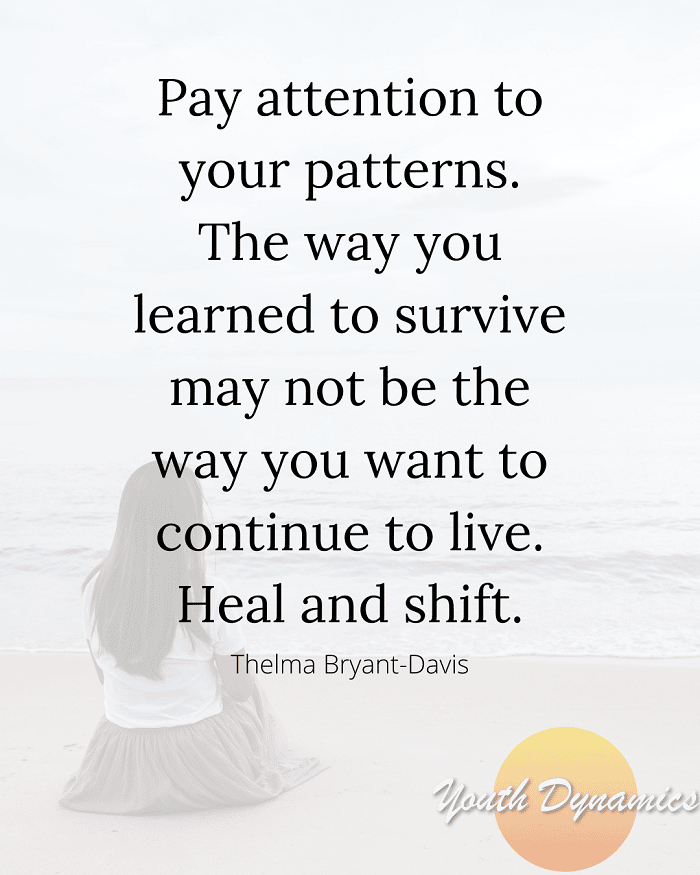 Correct Quote 1 on finding peace- Heal and shift.