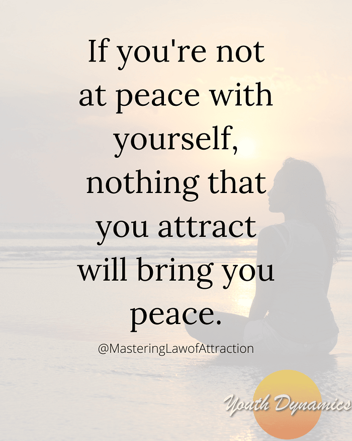 Quote 1 If youre not at peace with yourself - 15 Quotes for Finding Peace through Self-Reflection