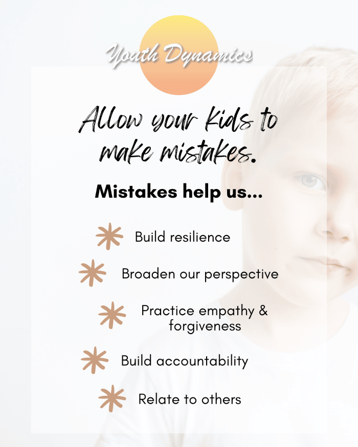 Allow your child to make mistakes