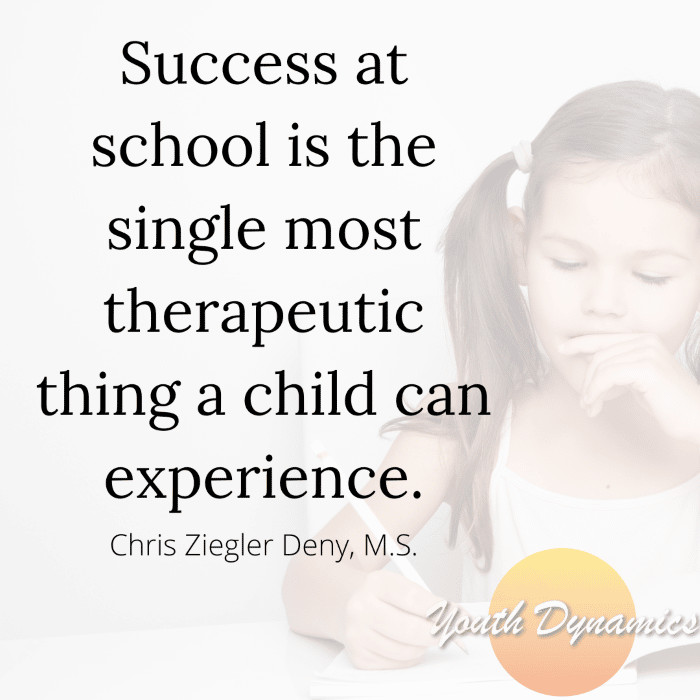 Quote 15- Success at school is important for kids with ADHD