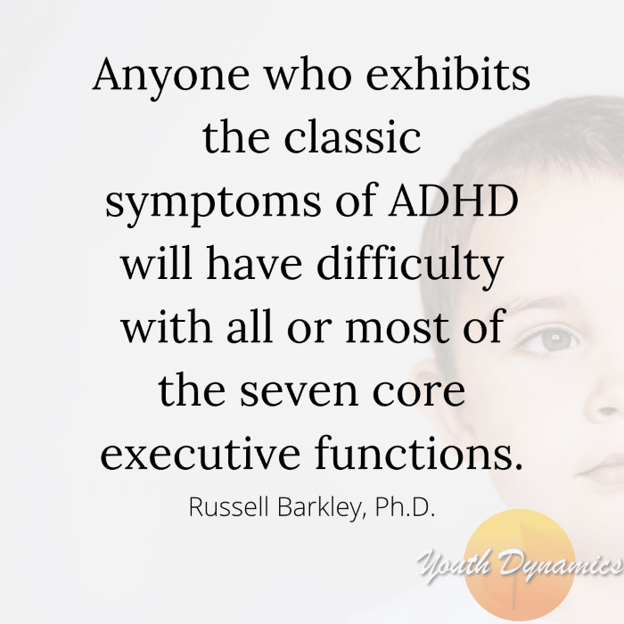 Quote 2- Anyone who exhibits the classic symptoms of adhd