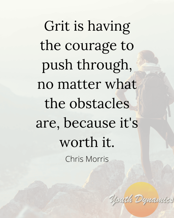 Quote 12- Grit is having the courage