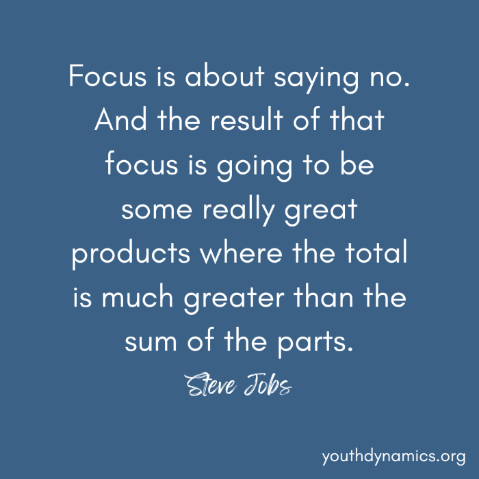 Quote 16 Focus is about saying no.