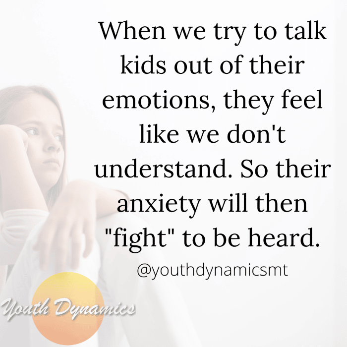 Quote 8 When we try to talk kids out of their emotions