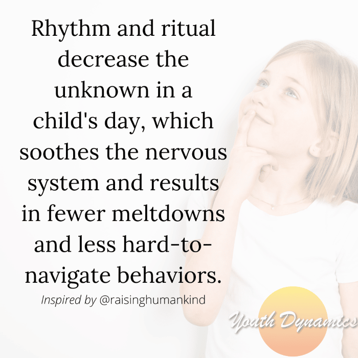 Rhythm and ritual decrease the unknown