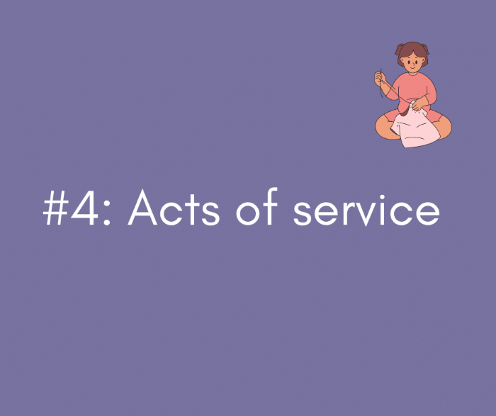 Love language Acts of service