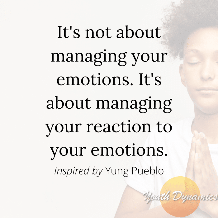 Quote 10 It's not about managing your emotions