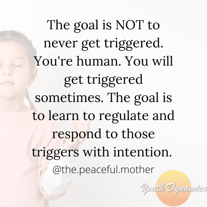 Quote 12 The goal is NOT to never get triggered